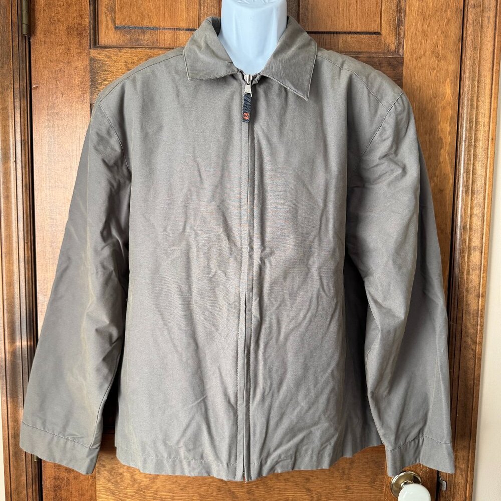 Marc New York Andrew Marc Olive Green Zip-Up Jacket Large